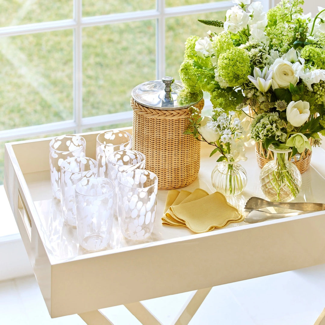 TRAY BUTLER PIERO LACQUER CREAM #57989