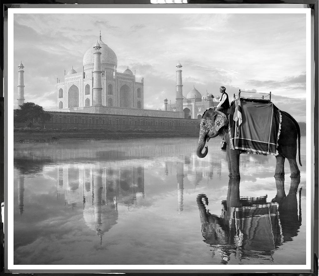ART ELEPHANT AT TAJ MAHAL