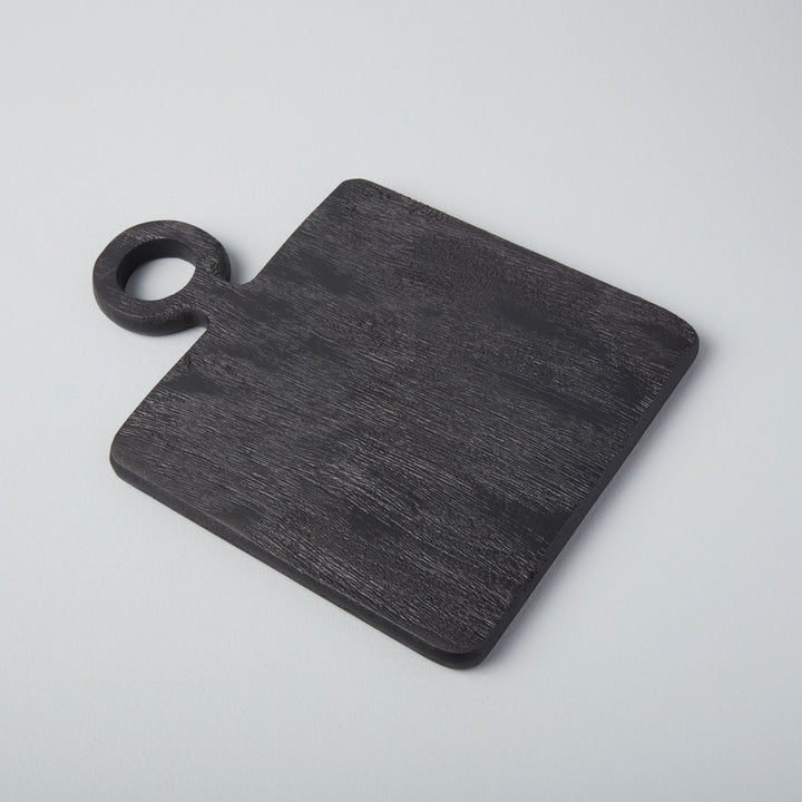 BOARD BLACK MANGO WOOD SQUARE MINI