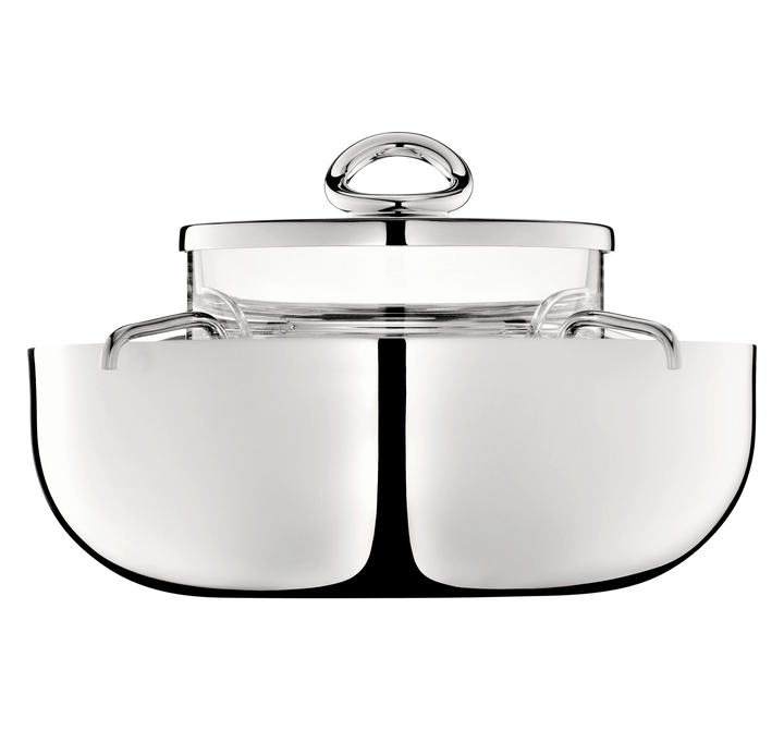 CAVIAR SERVING SET SILVER-PLATED VERTIGO