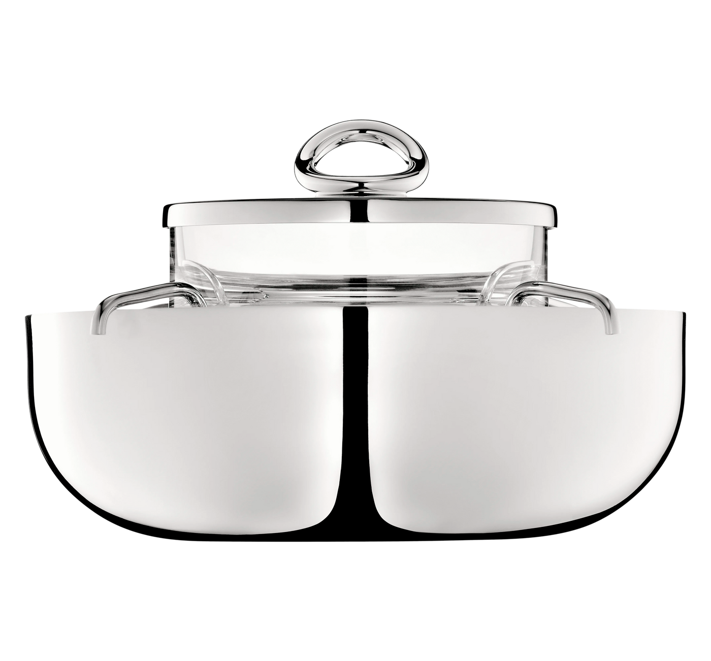CAVIAR SERVING SET SILVER-PLATED VERTIGO LARGE #58289