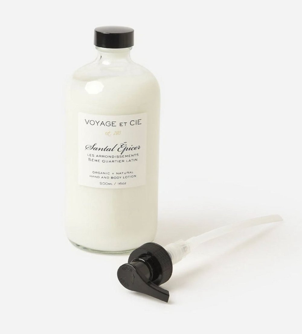 VOYAGE ET CIE LOTION CLEAR GLASS (Available in 4 Scents)