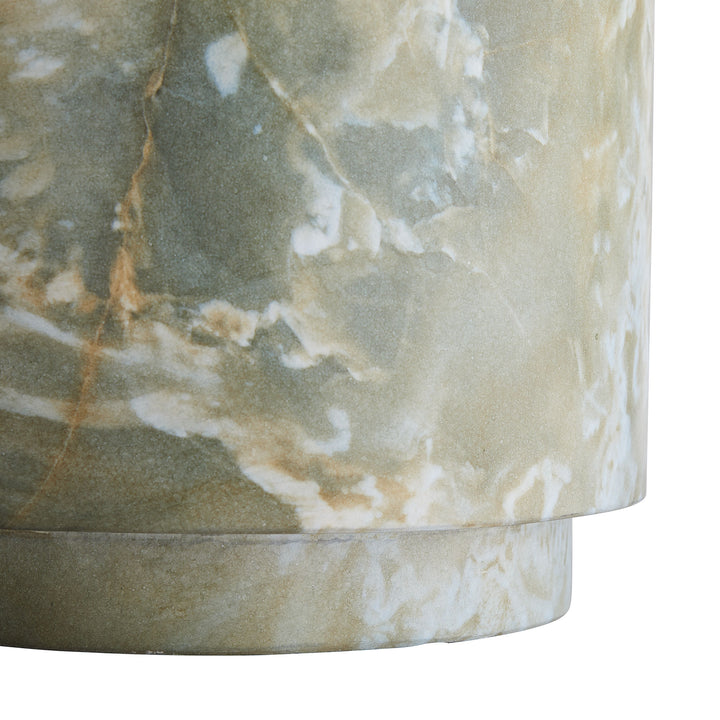 ACCENT TABLE JADE FAUX MARBLE ROUND #58607