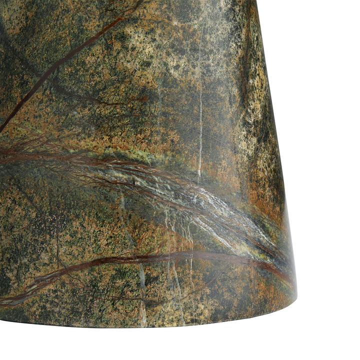 ACCENT TABLE JUNGLE GREEN MARBLE #58608