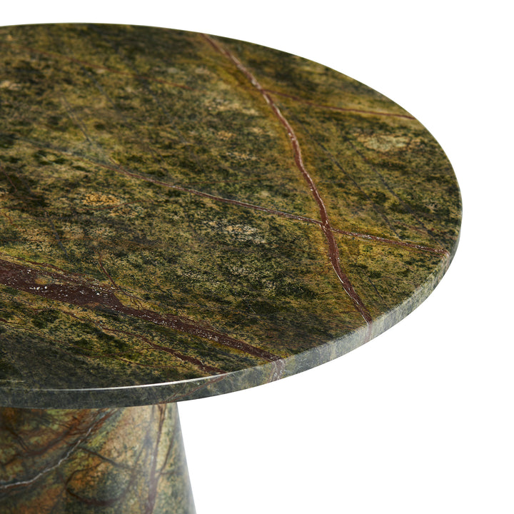 ACCENT TABLE JUNGLE GREEN MARBLE #58608