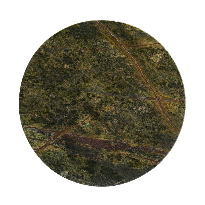ACCENT TABLE JUNGLE GREEN MARBLE #58608