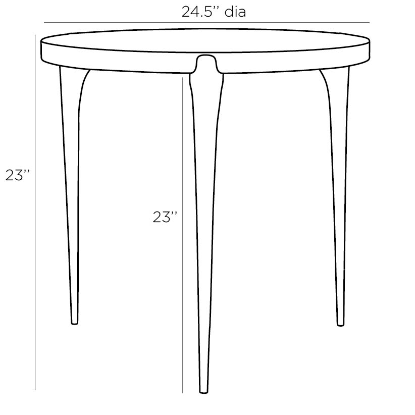 END TABLE NATURAL VELLUM TOP WITH BRASS LEGS #58609