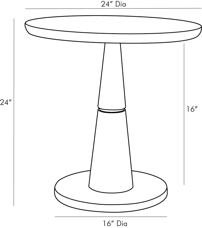 END TABLE 2-TONE GOLD TOP WOOD BOTTOM