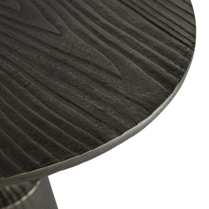 END TABLE GRAPHITE FAUX BOIS (NRD) #58616