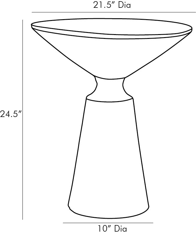 END TABLE GRAPHITE FAUX BOIS (NRD) #58616