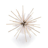 DECORATIVE STARBURST QUARTZ & BRASS