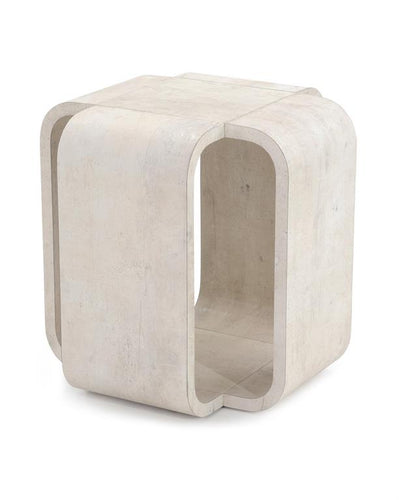 END TABLE SQUARE WITH CURVED CORNERS