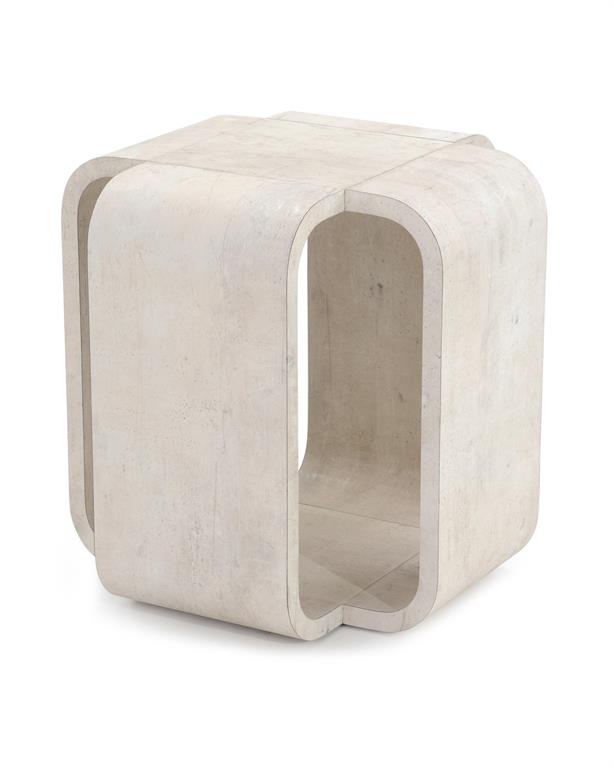 END TABLE SQUARE WITH CURVED CORNERS #58828