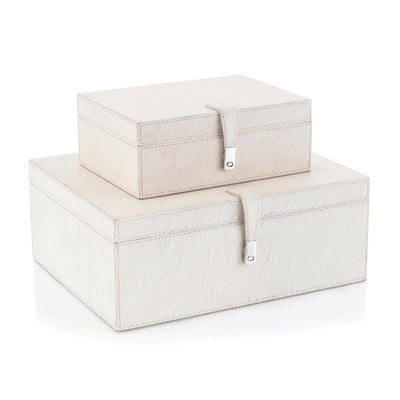 BOXES LEATHER HIDE CREAM - S/2 #58844