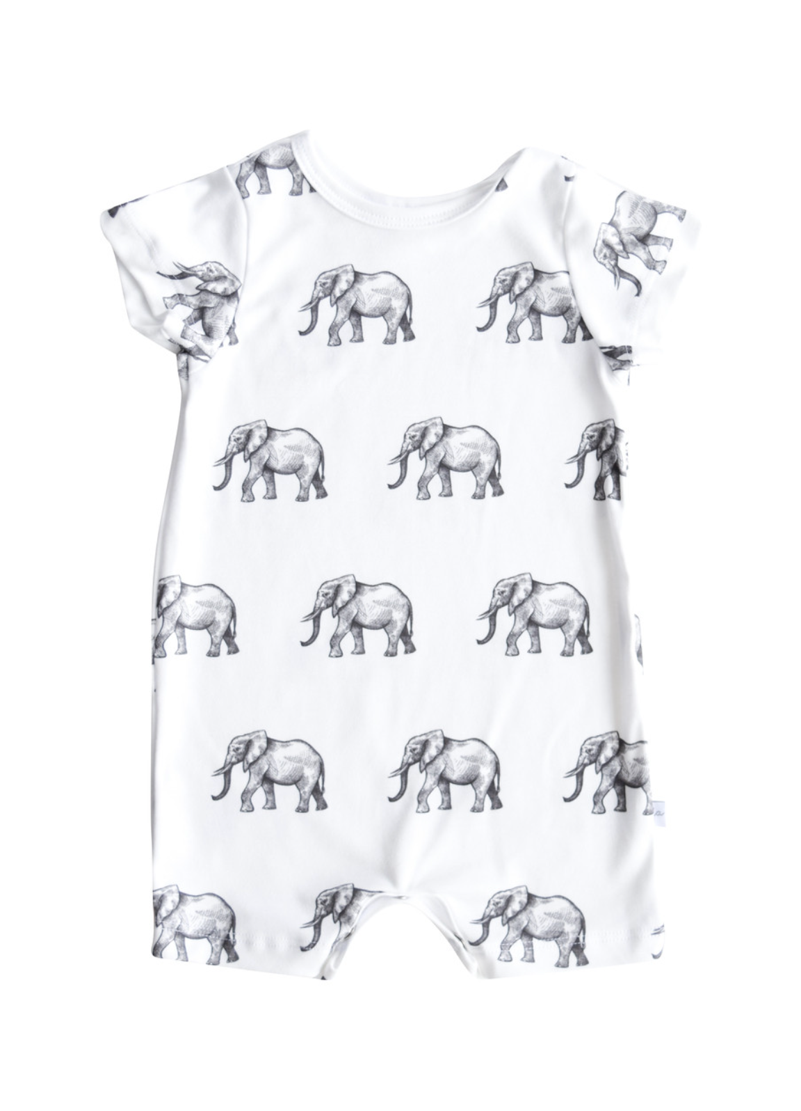 ROMPER ORGANIC ELEPHANTS (Available in 3 Sizes)