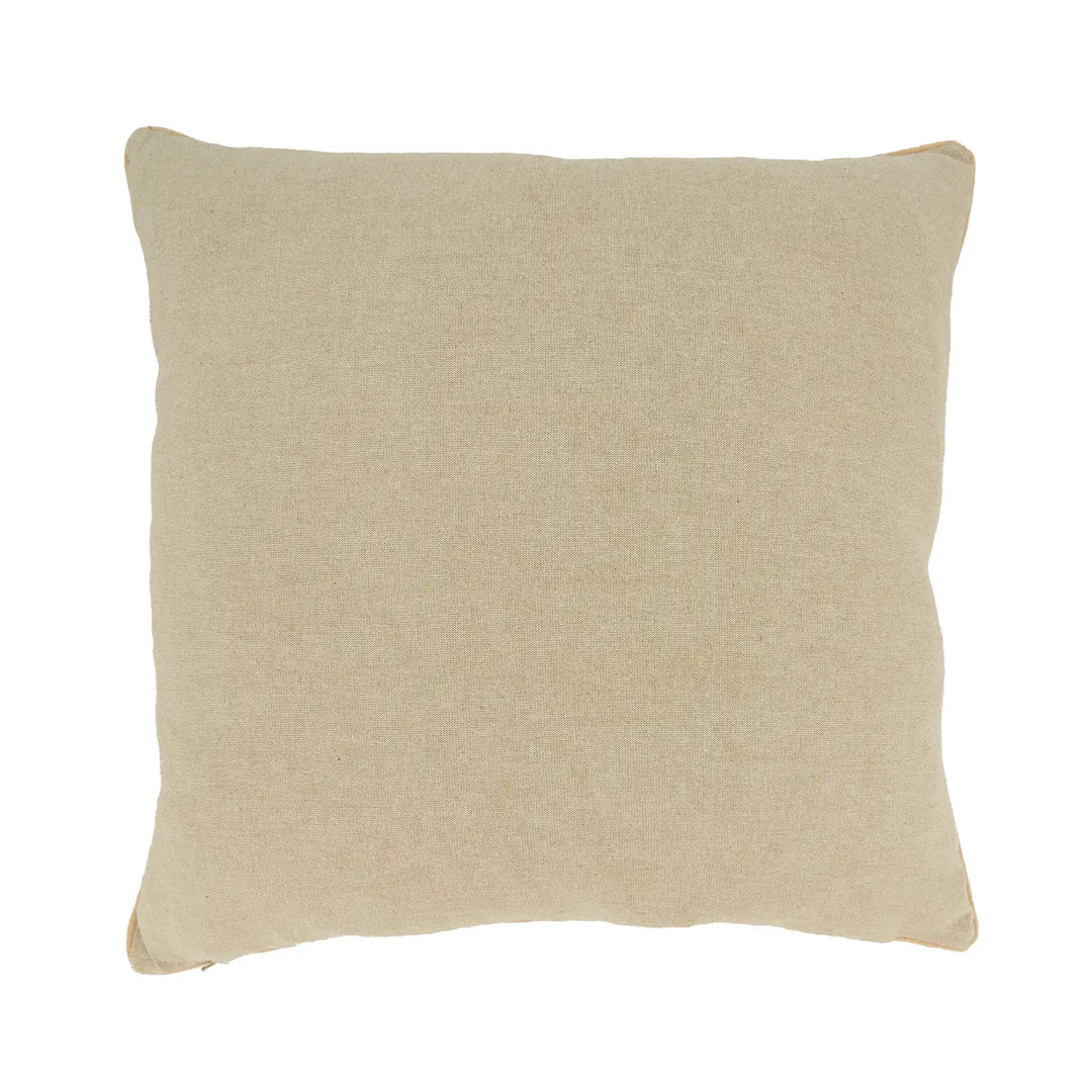 PILLOW EMBROIDERED SWIRL BLUE 20X20