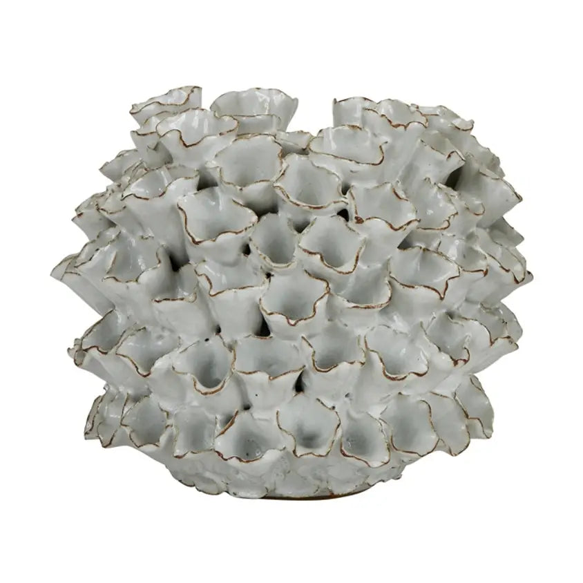 SM VASE WHITE CORAL