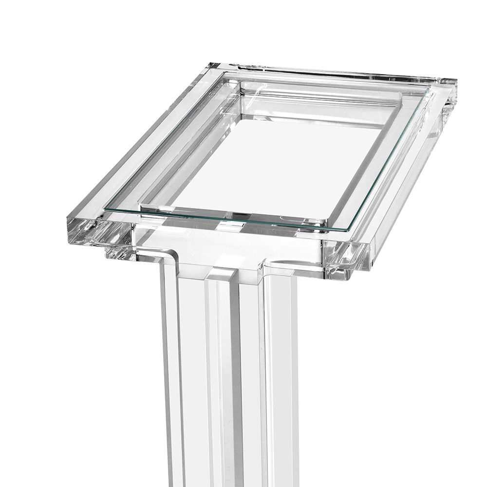 TABLE HUGGING ACRYLIC & GLASS