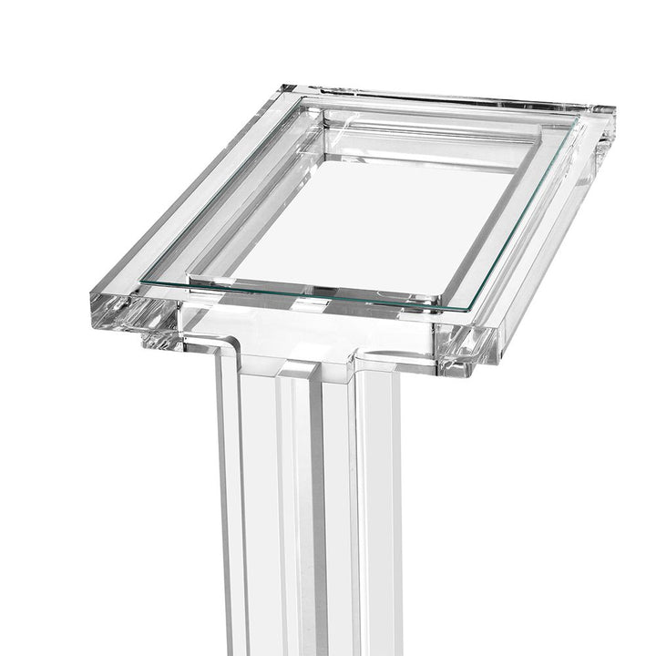 TABLE HUGGING ACRYLIC & GLASS