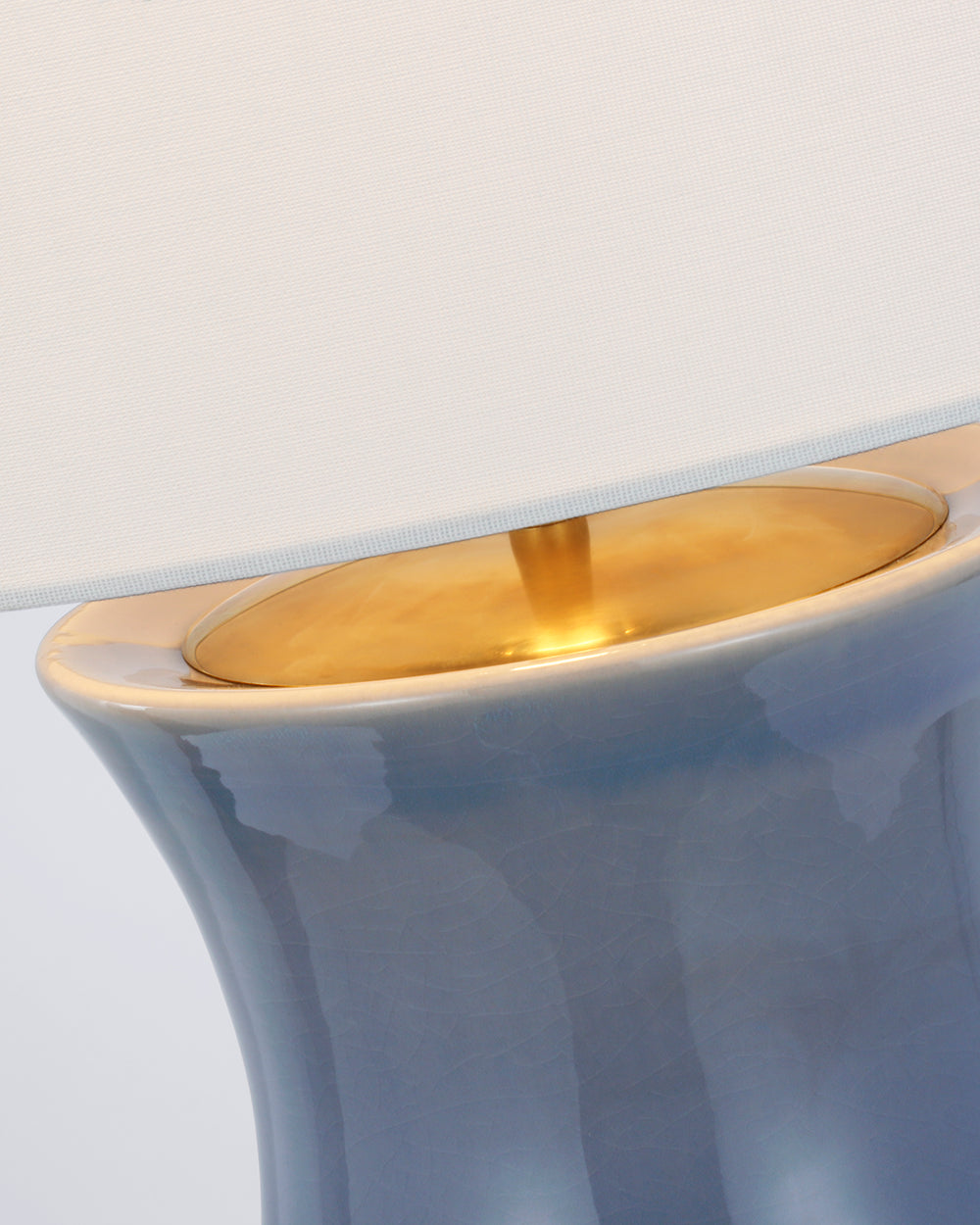 TABLE LAMP MARELLA BLUE CRACKLE #59132