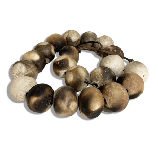 NECKLACE WITH METAL STAND NATURAL CERAMIC #59166