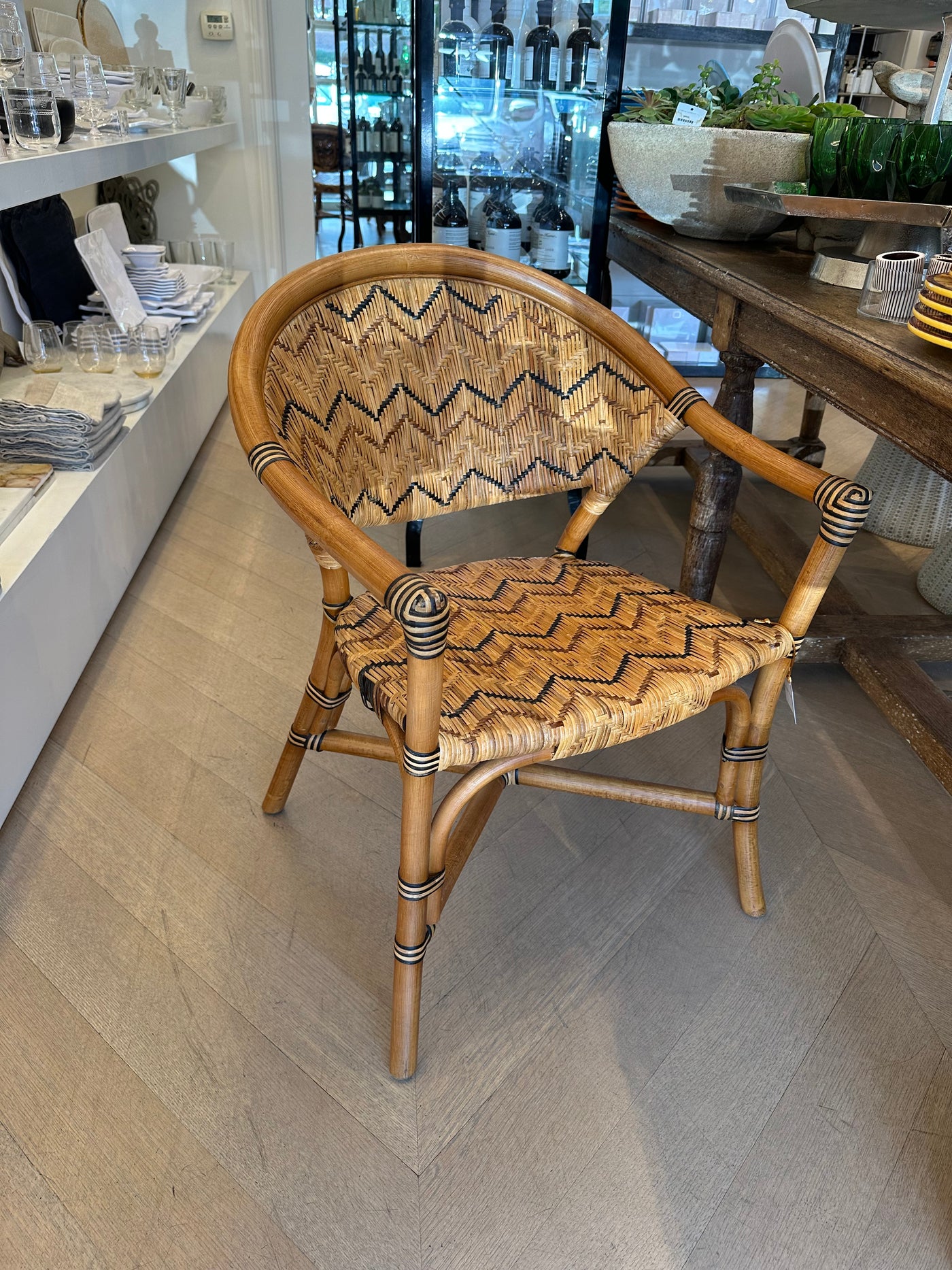 DINING CHAIR NATURAL RATTAN