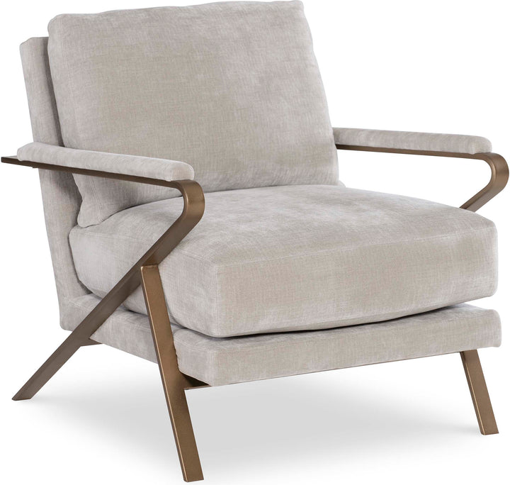 CHAIR WITH BRASS FRAME IN BELLAGIO SLATE #59372