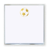 NOTEPAD SMALL GOLD FOIL SOCCER