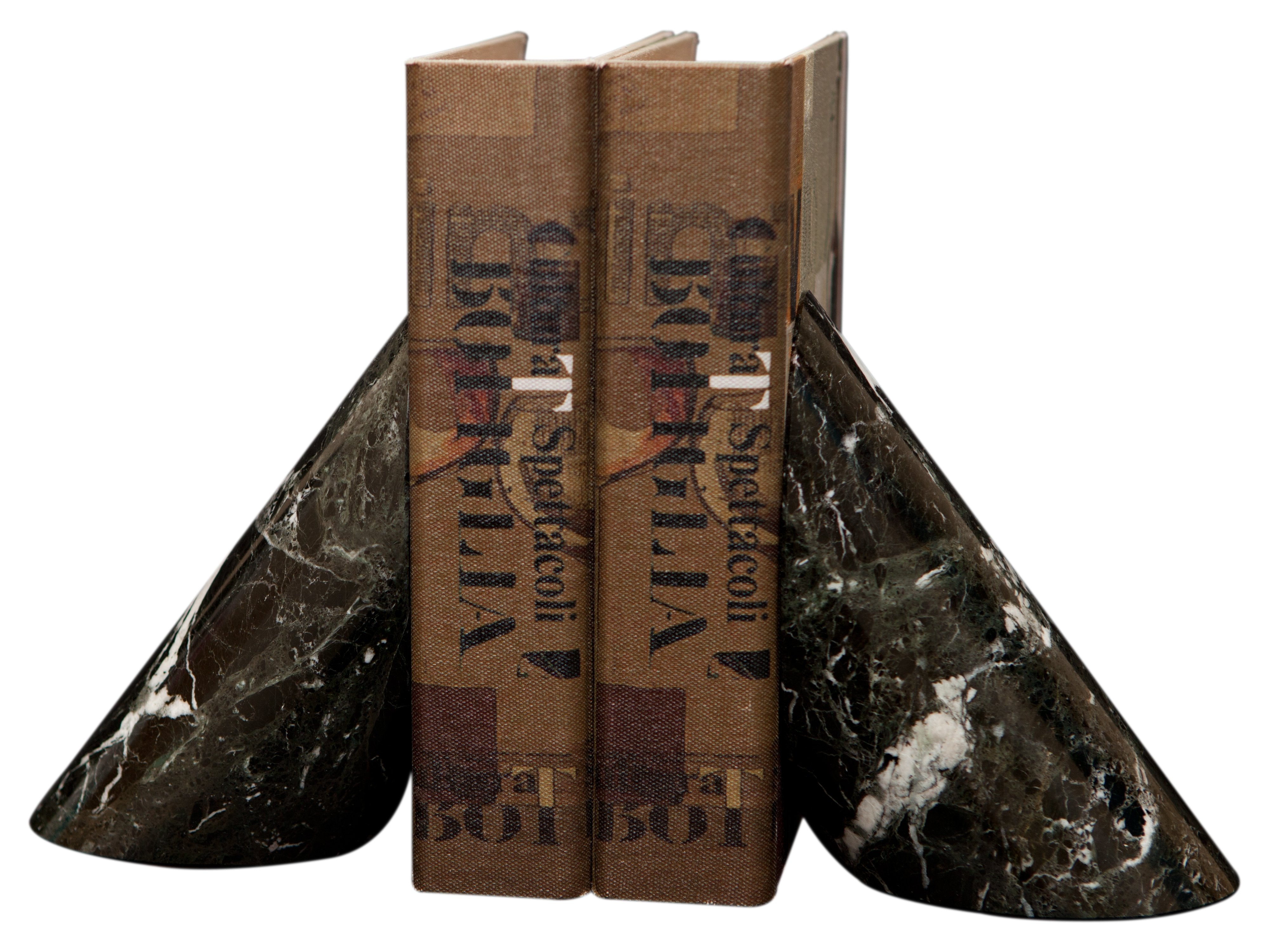 Anthem Zebra Marble Bookends