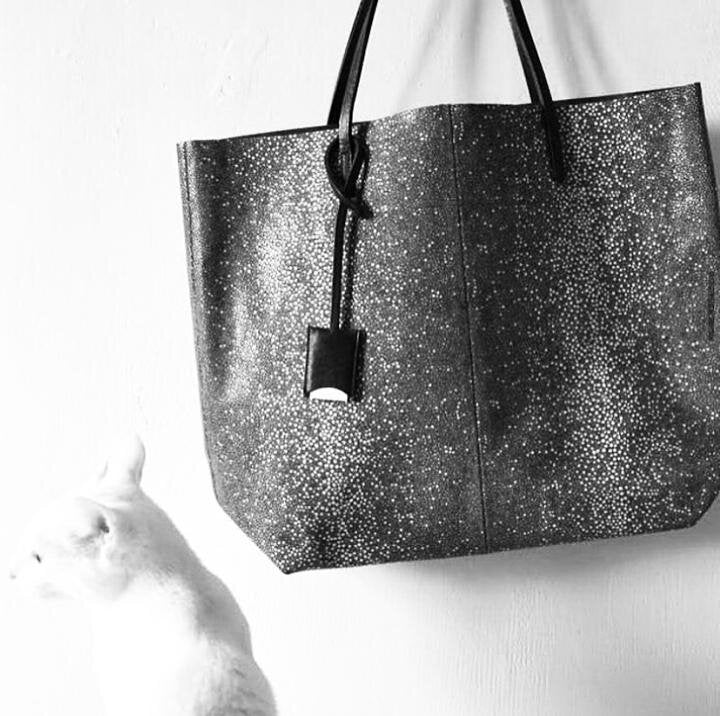 LINDE GALLERY TOTE GALUCHAT PRINTED SUEDE - MEDIUM (Available in 6 Colors)