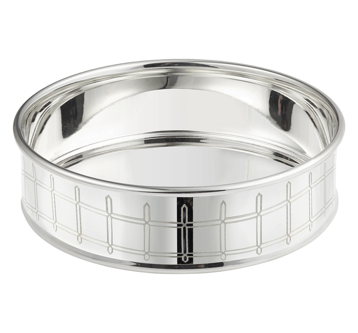 BOTTLE COASTER SILVER-PLATED GRAPHIK #59776