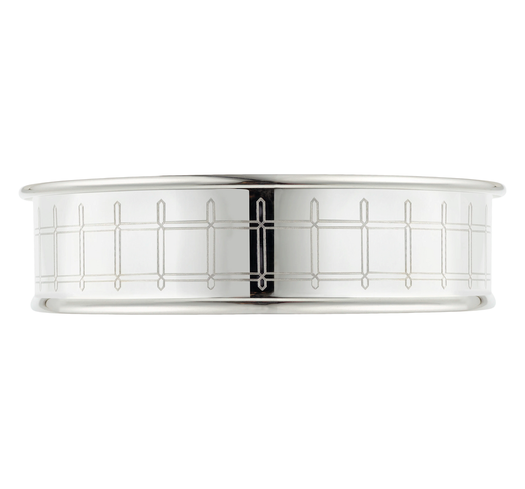 BOTTLE COASTER SILVER-PLATED GRAPHIK #59776