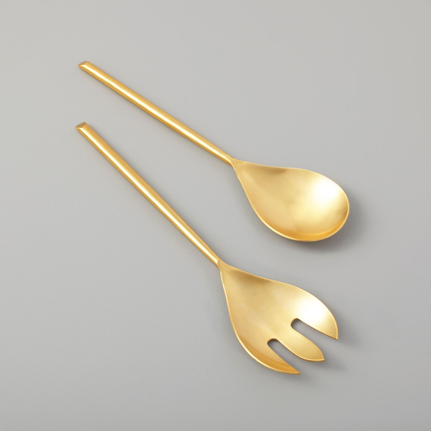 SERVING SET MATTE GOLD