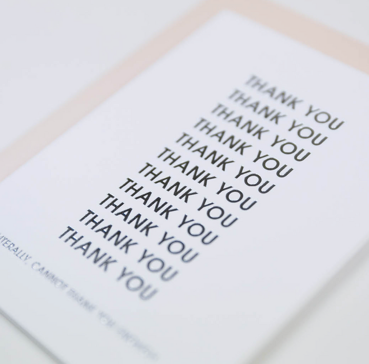 GREETING CARD "CANNOT THANK YOU ENOUGH" #59890