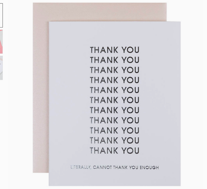 GREETING CARD "CANNOT THANK YOU ENOUGH" #59890