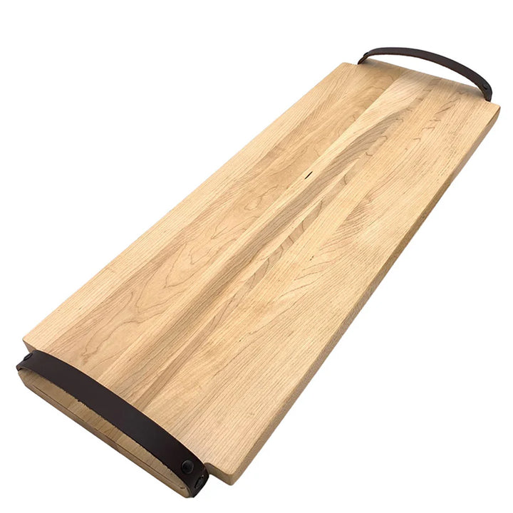 BOARD MAPLE WITH LEATHER HANDLE LARGE #59914