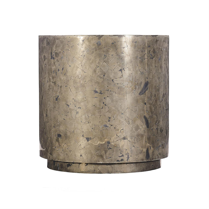 TABLE ROUND SIDE PYRITE #59925