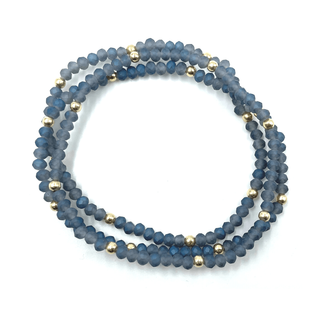 BRACELET CLASSIC MATTE BLUE GOLD