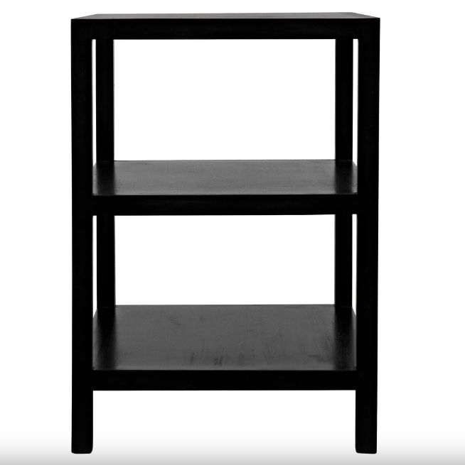 SIDE TABLE 2 SHELF BLACK