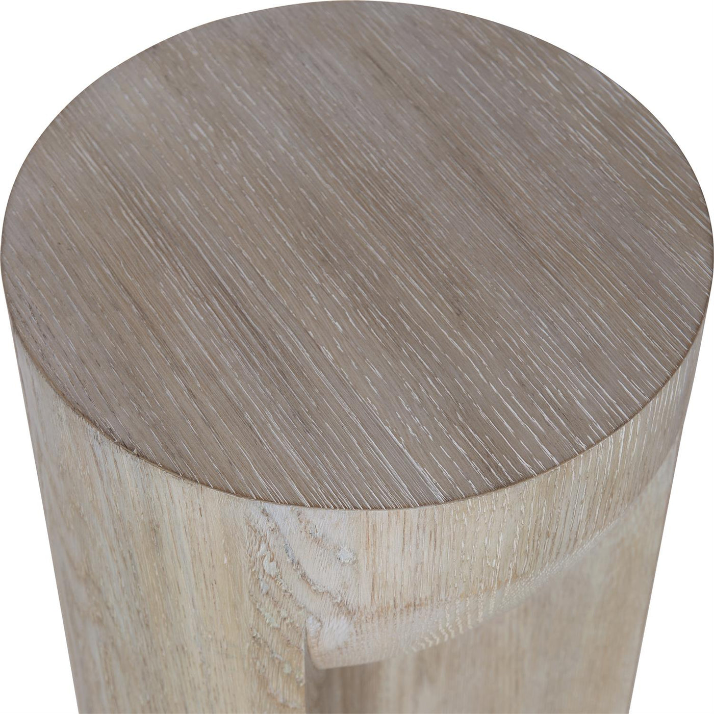 TABLE ROUND WOOD SCULPTURE