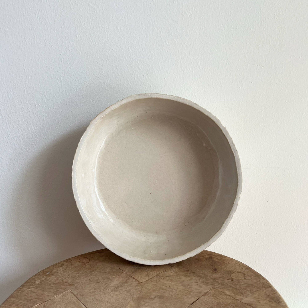 SERVING BOWL RIBBED