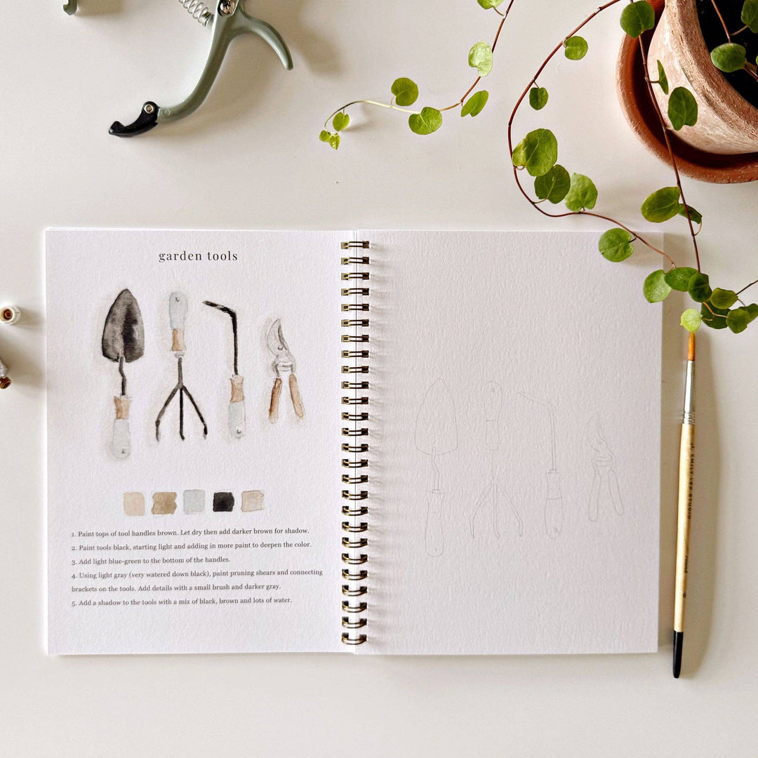 WORKBOOK WATERCOLOR GARDEN