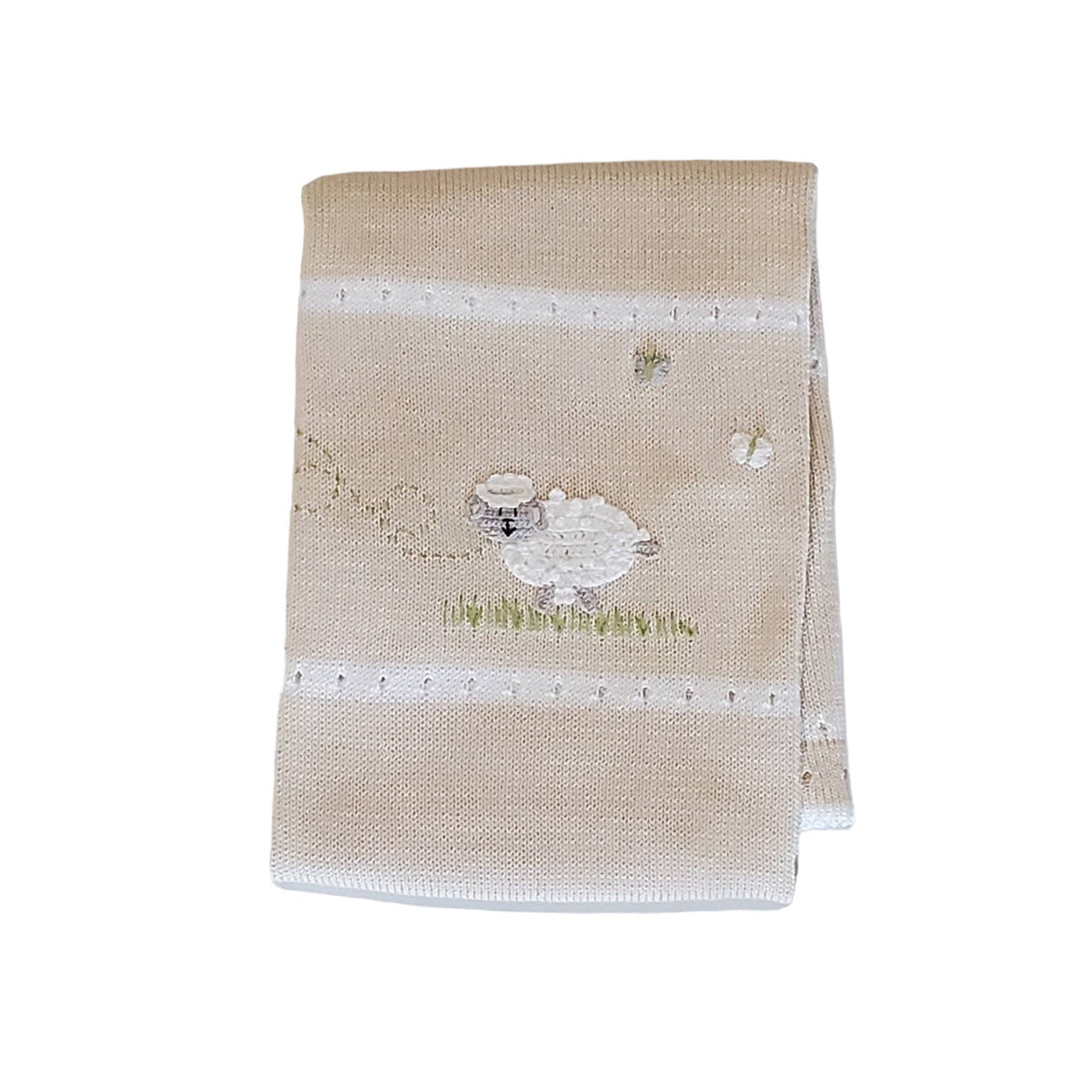 BABY BLANKET LAMB ECRU