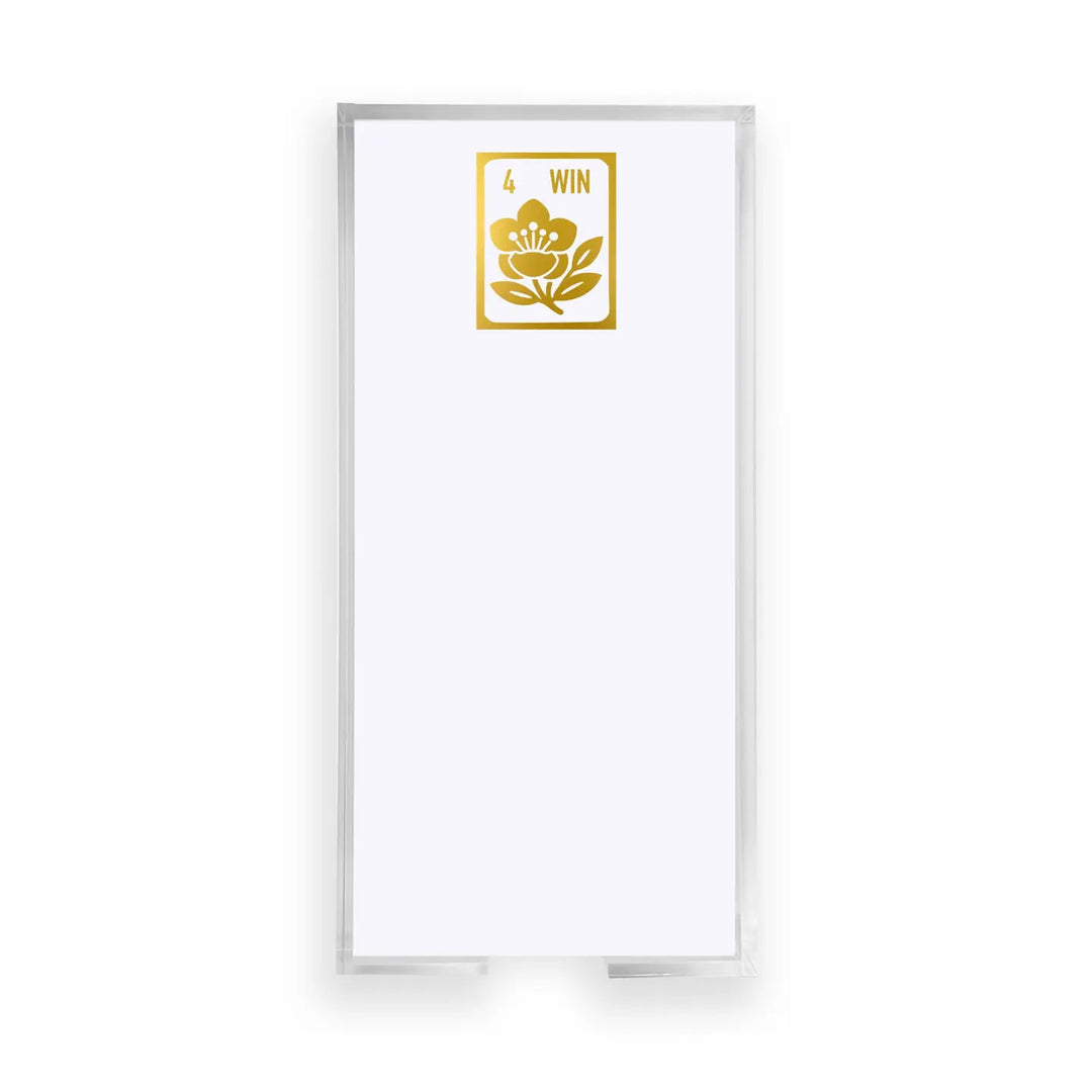 NOTEPAD BUCK GOLD FOIL MAH JONG