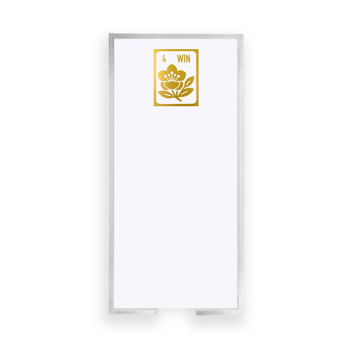 NOTEPAD BUCK GOLD FOIL MAH JONG