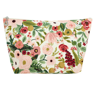 COSMETIC BAG MAUVE GARDEN (Available in 3 Sizes)