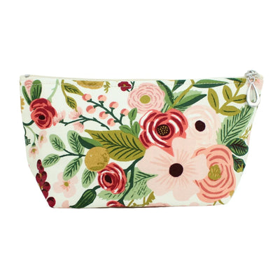 COSMETIC BAG MAUVE GARDEN (Available in 3 Sizes)