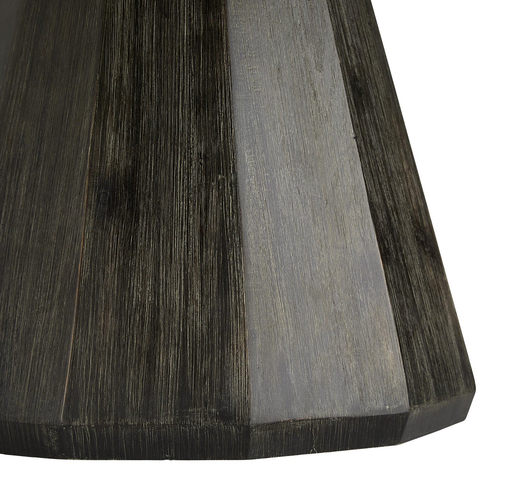 DINING TABLE BLACK/GRAY LAVA STONE #60077