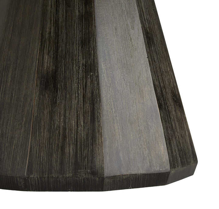 DINING TABLE BLACK/GRAY LAVA STONE #60077