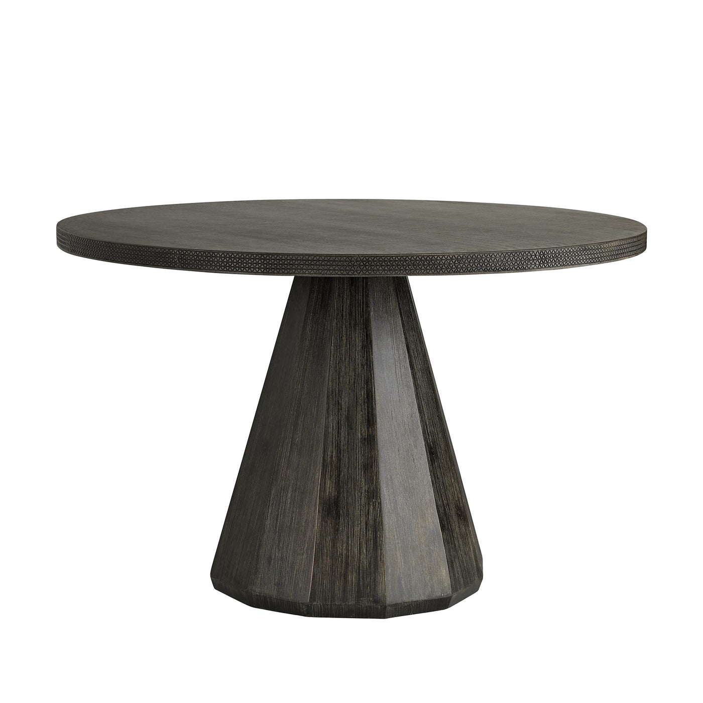 DINING TABLE BLACK/GRAY LAVA STONE